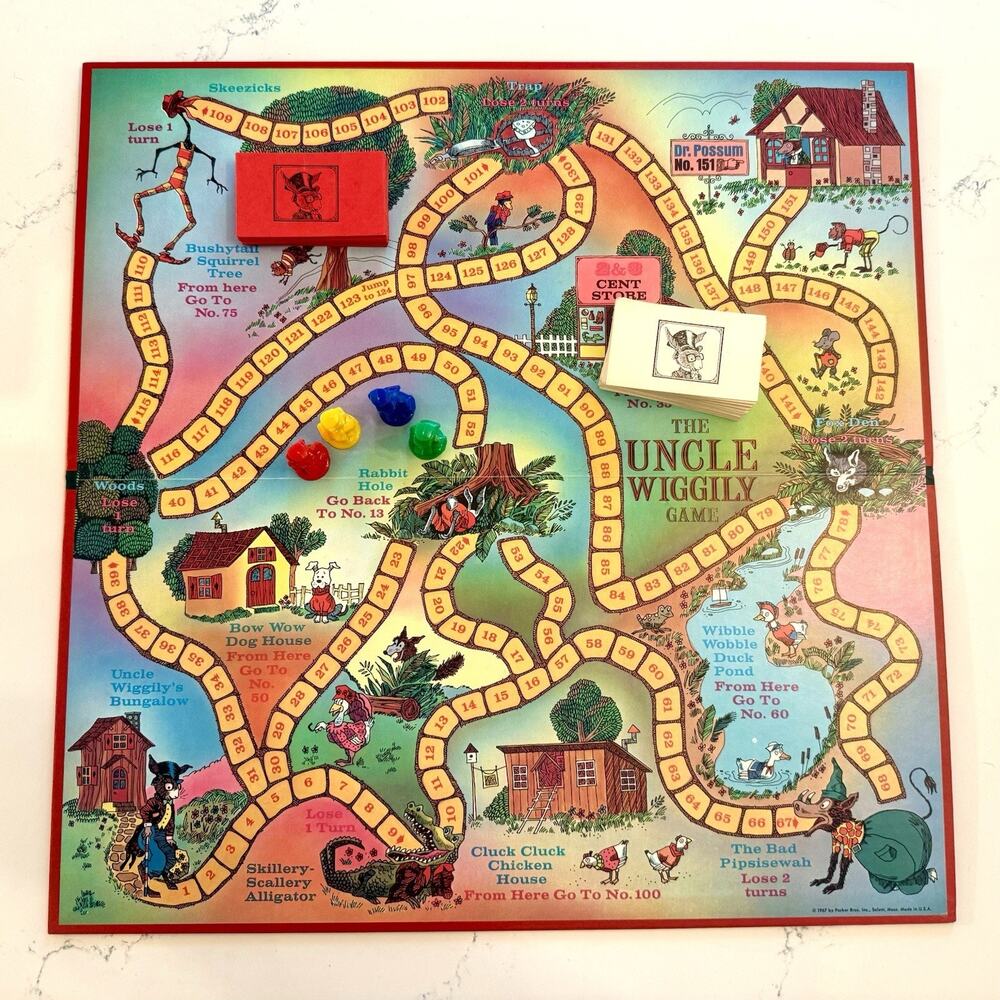 Vintage Uncle Wiggily Board Game — Parker Brothers 1970s Complete Classic